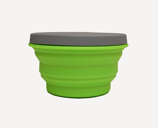 Миска складная GORAA Silicone Cup 1L (GreenGrass/Grey; 1л)
